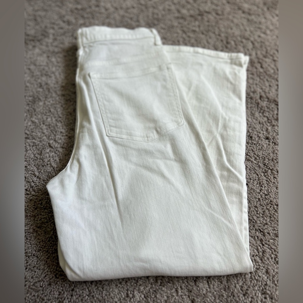 J.Crew White wide leg Cropped Denim Jeans - Picture 11 of 11